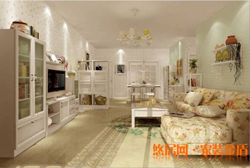 韓式田園裝修設(shè)計客廳