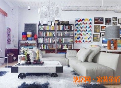 轉角書柜效果圖