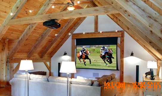 頂層斜頂閣樓裝修效果圖