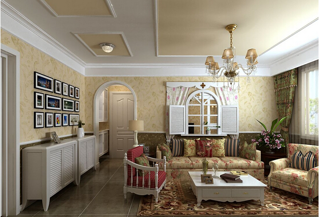 美式鄉(xiāng)村田園風(fēng)格裝修效果圖